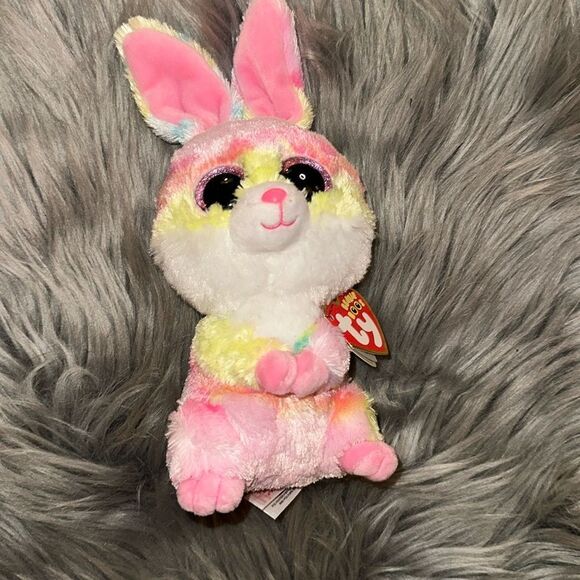 Beanie Boo’s bunny tye dye “Lollipop”. 6 inch. NWT - Picture 2 of 6